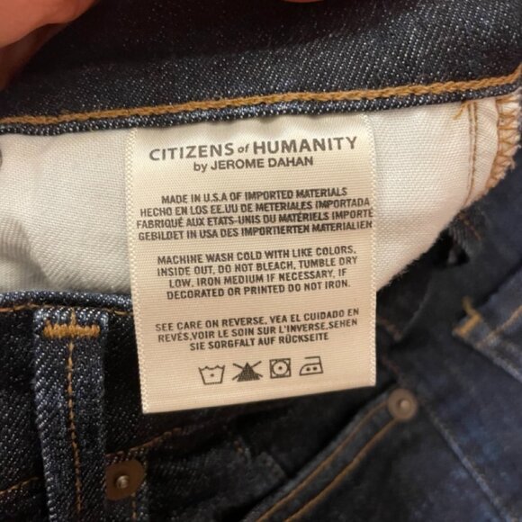 Citizens of Humanity Carlie SZ 27 dark blue "Foxy" wash VEUC - Picture 12 of 12